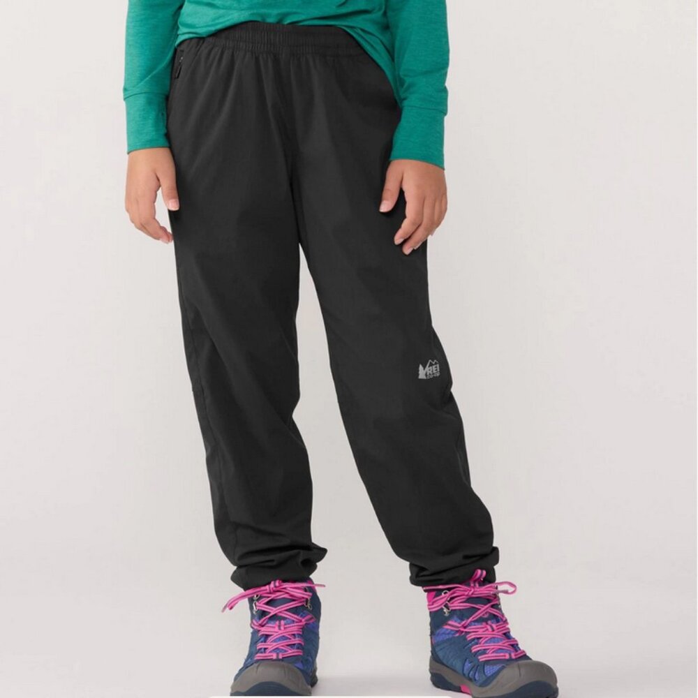 REI Black Active Pursuit Tech Pants - Kids Size L